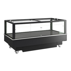 Koelkast Vriezer Glazen Deksel Zwart - 427 L - TEFCOLD