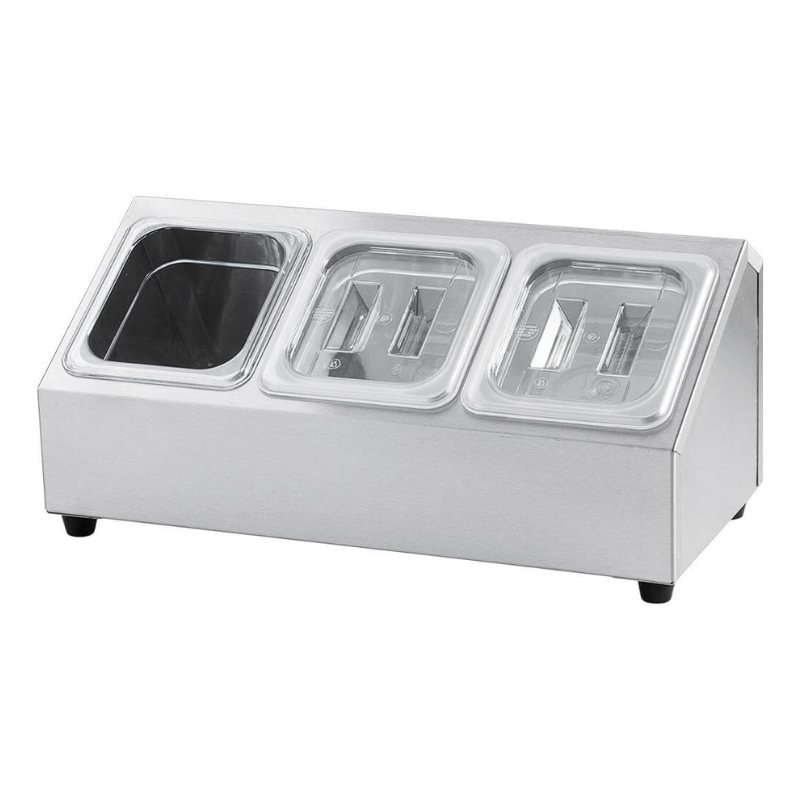 Présentoir pour 3 Bacs GN 1/6 - P 150 mm - Stalgast