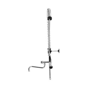 Dish Spray Faucet with Single-Hole Mixer with Gooseneck - Dynasteel