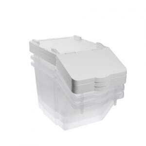 Set van 3 Ingrediëntenbakken 30L + Deksel + 4 Wielen