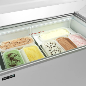 Vitrine für statisches Speiseeis - 7 x 5 L - TEFCOLD