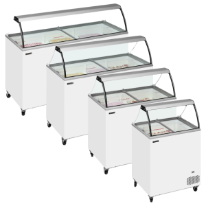 Vitrine voor Statische IJscrème - 7 x 5 L - TEFCOLD
