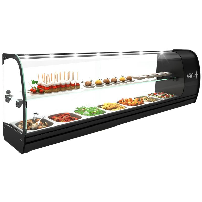 Vitrine voor Sushi en Tapas - SLIM Tapas - GN 1/6 - SAYL