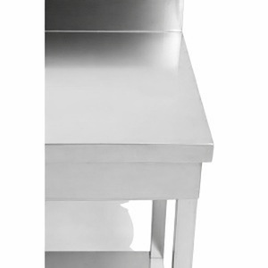 Tafel Inox Dynasteel: Diepte 700 mm, Lengte 800 mm