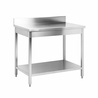Tafel Inox Dynasteel: Diepte 700 mm, Lengte 800 mm