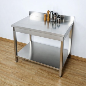 Tafel Inox Dynasteel: Diepte 700 mm, Lengte 800 mm