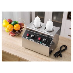 Dubbele Chocoladeverwarmer Dynasteel - Ideaal voor Horecaprofessionals