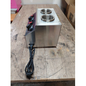 Dubbele Chocoladeverwarmer Dynasteel - Ideaal voor Horecaprofessionals