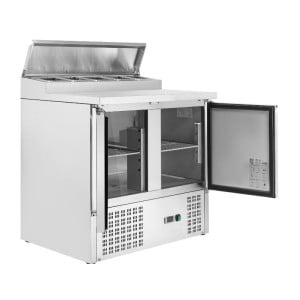 Star Refrigerated Saladette - 2 Doors with Opening Top