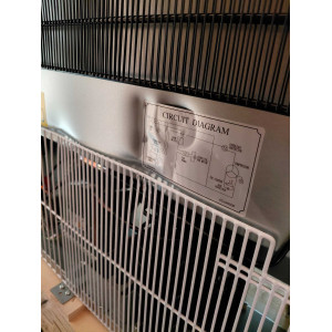 Positive Kühlschrank aus Edelstahl - 600 L - Polar