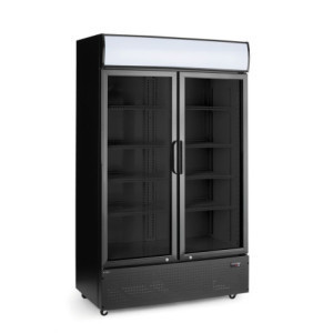 Positieve Koelvitrine - 2 Deuren - met Canopy - HENDI
