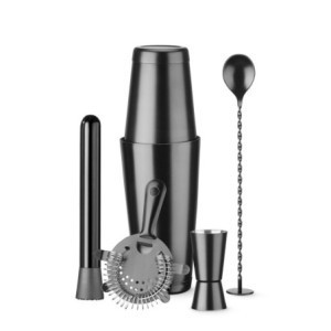 Barkeeper-Set ⌀ 120 mm - Schwarz - HENDI