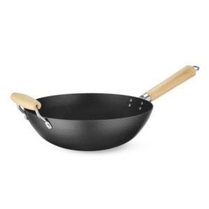 Wok met Houten Handvat - ø 110 mm - HENDI
