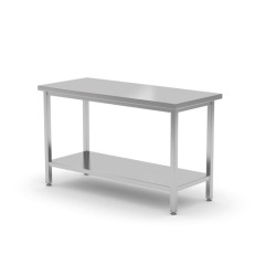 Table Centrale Profi Line avec Étagère - L 1400 x P 600 mm - HENDI