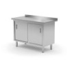 Wandtisch - Schrank mit Schiebetüren - L 1600 x T 600 mm - HENDI