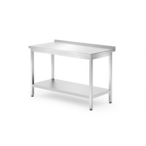 Wandarbeitstisch Profi Line mit Regal - T 700 x B 1200 mm - HENDI