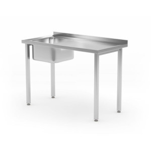 Plonge 1 Bak aan de Linkerkant Kitchen Line - D 600 x B 1000 mm - HENDI