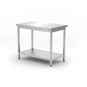Centrale Werktafel Kitchen Line met Plank - D 600 x B 1000 mm - HENDI
