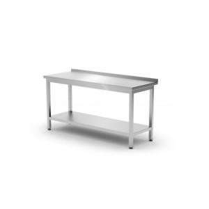Muurwerktafel Kitchen Line met plank - D 600 x B 1200 mm - HENDI