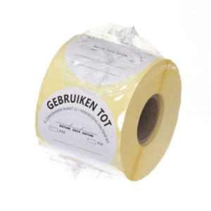 Etiket "Te Gebruiken Voor" - Set van 500 - HENDI