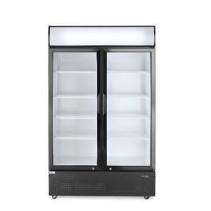 Koelvitrine met Luifel - 2 Glazen Deuren - HENDI