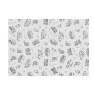 Fettabweisendes Papier für Hamburger - 250 x 350 mm - HENDI