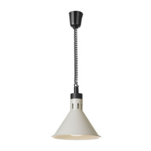 Lampe Chauffante Conique Réglable - Blanc  - HENDI
