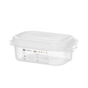 Bac GN 1/9 Transparant in PP - 0,6 L - HENDI