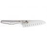 Couteau Santoku Alvéolé Seki Magoroku Shoso 16,5 cm - Découpe précise et robuste