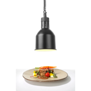 Verstelbare Zwarte Cilindrische Warmtelamp - HENDI