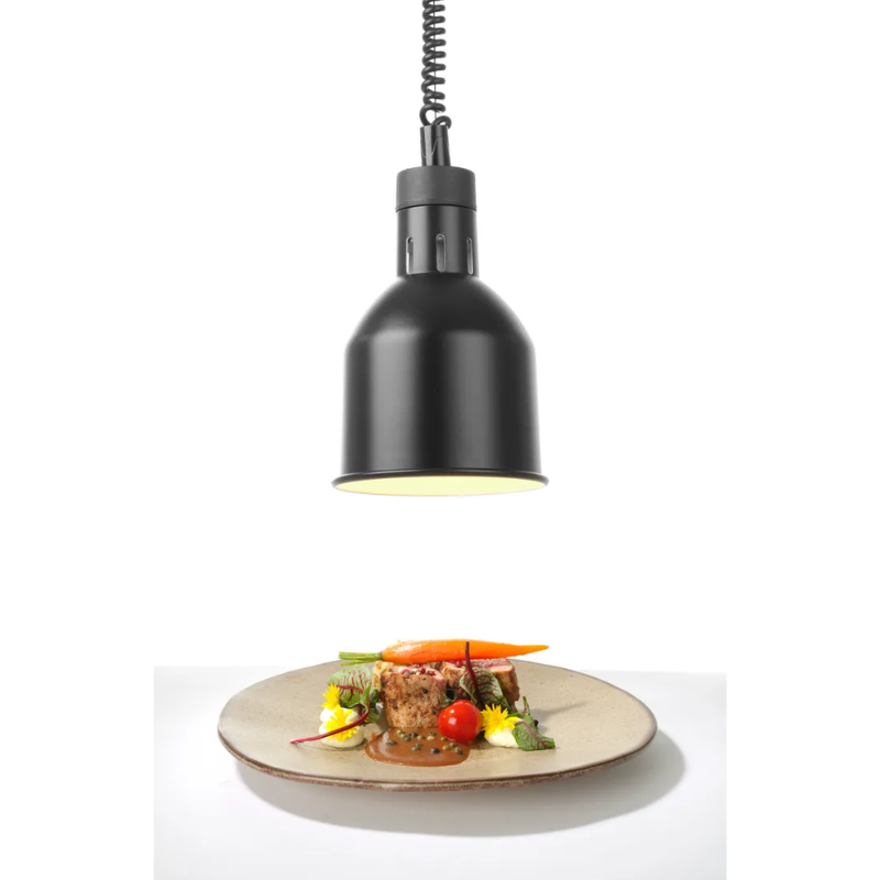 Lampe Chauffante Cylindrique Noire Réglable - HENDI