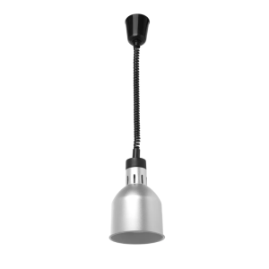 Verstelbare Zilverkleurige Cilindrische Warmtelamp - HENDI