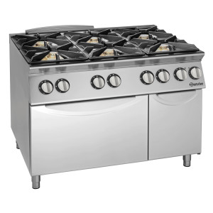 Gaskookplaat 5 Pitten - Serie 900 - Bartscher