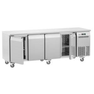 Positive Refrigerated Table - 4 Doors GN 1/1 - Depth 700 - Bartscher