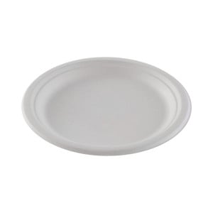 Ronde Borden van Bagasse - 26,1 cm - Set van 50 - FourniResto