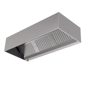 Hotte Cubique Led 2000mm Sans Moteur Dynasteel - Professionnelle Premium
