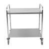 Stainless Steel Trolley with 2 Shelves - Refurbished