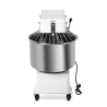 Knetmaschine 50 L mit abnehmbarem Kessel und hochklappbarem Kopf - Variable Geschwindigkeit - Dynasteel