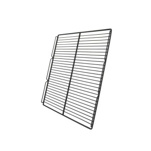 Schwarzes Gitter für Getränkevitrine Schwarz mit 2 Glastüren - 450 L - CombiSteel
