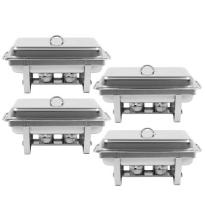Chafing Dish 9 L - GN 1/1 Eco - Set van 4 Gereconditioneerd