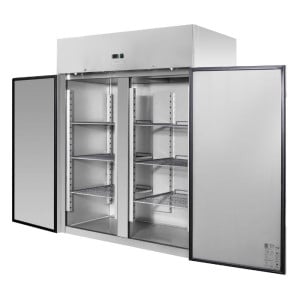 Positive Kühlschrank 1400 L Edelstahl GN 2/1 – 2 Türen