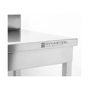 Edelstahltisch 1600x600 mm Rückwand und Unterregal