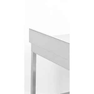 Edelstahltisch 1600x600 mm Rückwand und Unterregal