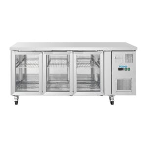 Positive Refrigerated Table with 3 Glass Doors - 465 L - Polar