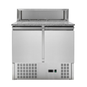 Refrigerated Pizza Cabinet - 2 Doors - 5 GN 1/6 Pans Reconditioned