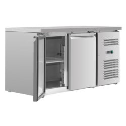 Positieve Koelwerkbank 2 Deuren - Diepte 600