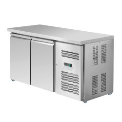 Positive Refrigerated Table 2 Doors 228 L Ventilated Stainless Steel