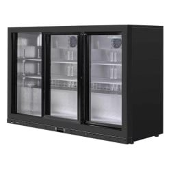 Koelachterbar 320 L 3 Schuifdeuren van Glas