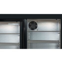 Koelachterbar 320 L 3 Schuifdeuren van Glas
