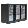 Refrigerated Back Bar 320 L 3 Sliding Glass Doors